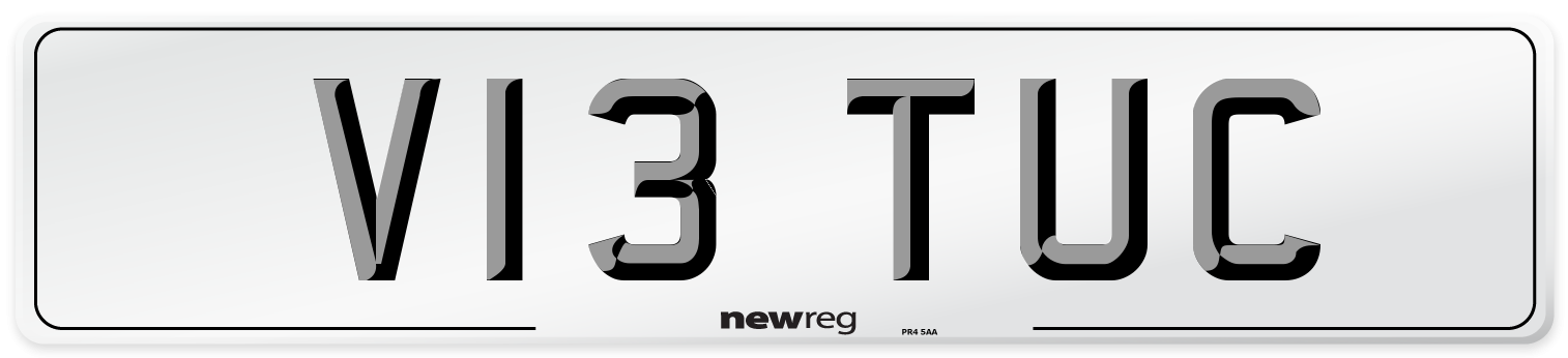 V13 TUC Number Plate from New Reg